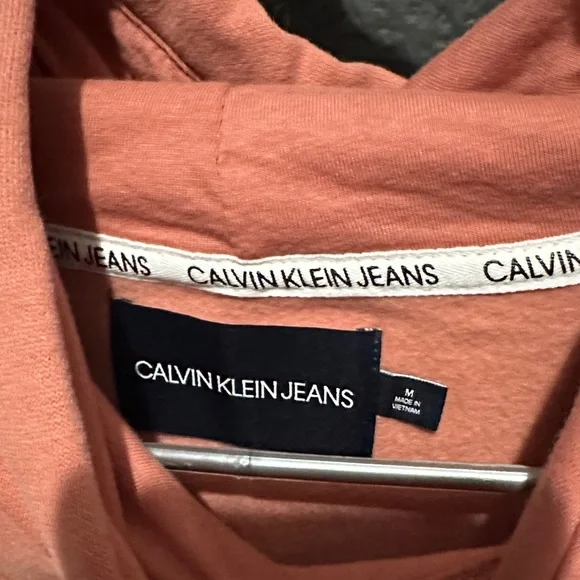 Calvin Klein Men's Terracotta Hoodie Sweater - Picture 3 of 6